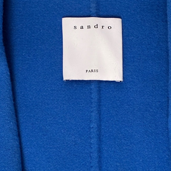 Sandro Paris Cobalt Blue Long Coat – FR 38 / US 6 - Picture 4 of 6